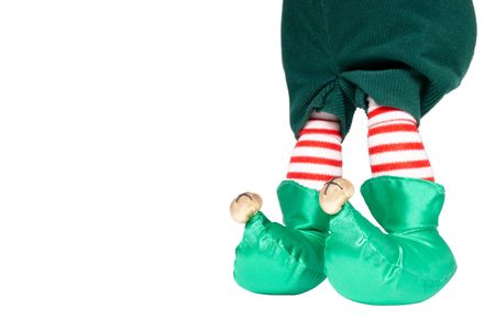 Elf Feet Isolated on Whiteの写真素材