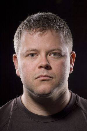 Man with Blank Expressionの写真素材