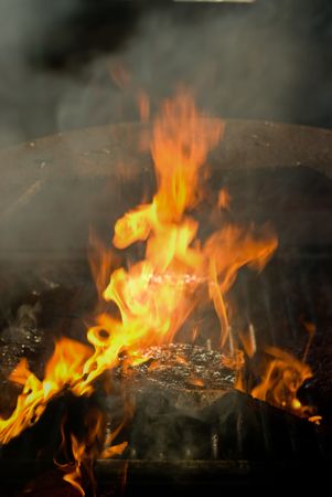 Flame-Broiled Hamburgerの写真素材