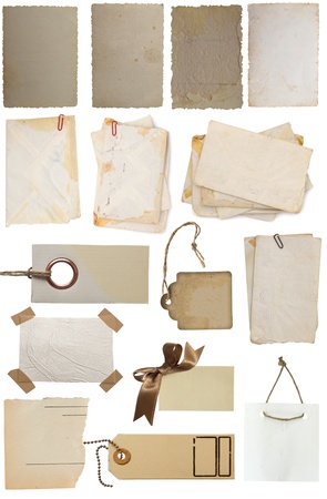 collection of tags and labellsの写真素材