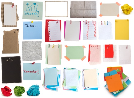 colorful notes collectionの写真素材