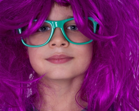 boy with wigの写真素材