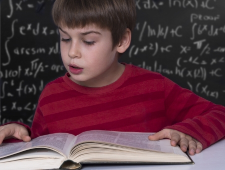 boy learningの写真素材