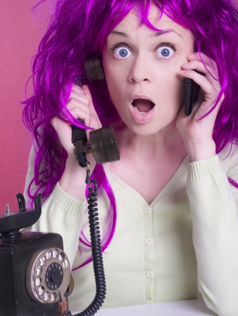 surprised womanの写真素材