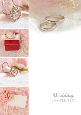 wedding collageの写真素材