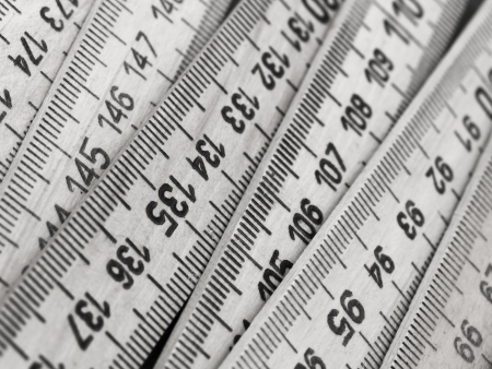 wooden rulerの写真素材