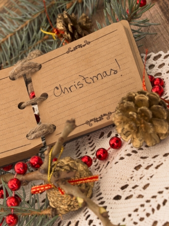 Christmas arrangementの写真素材