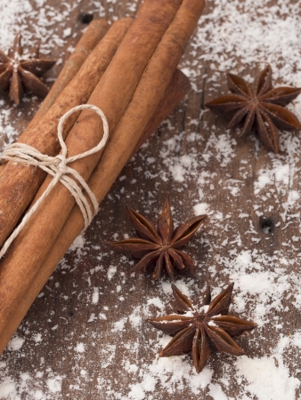 anise and cinnamonの写真素材