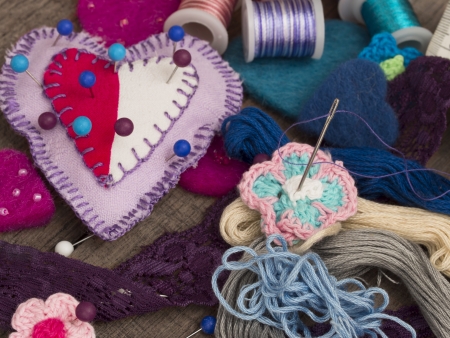 sewing itemsの写真素材