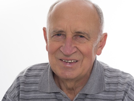 senior man smiling