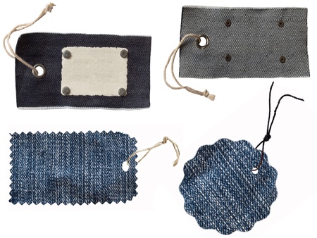 jeans tags の写真素材
