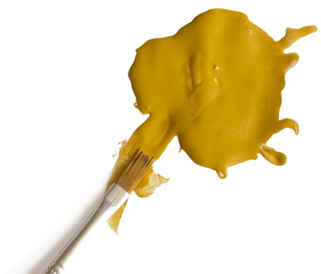 bright brown brush stokeの写真素材