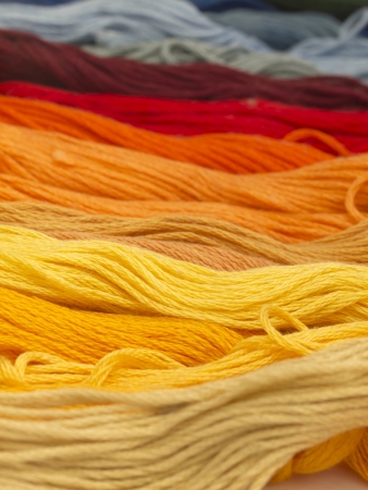 colorful yarns