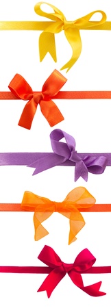 collection of isolated bowsの写真素材