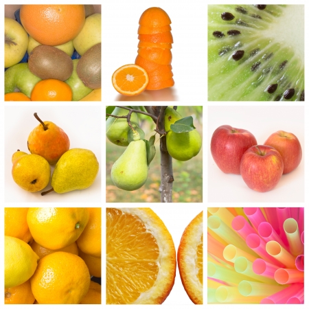 citrus fruits collageの写真素材