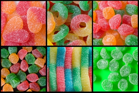 candy collageの写真素材