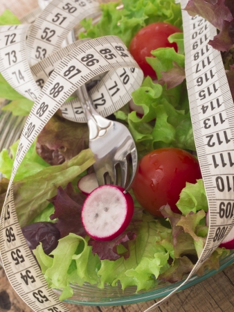 fresh and healthy salat, diet conceptの写真素材