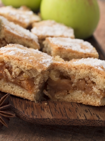 apple pie with cinnamonの写真素材