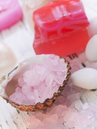 pink spa arrangementの写真素材