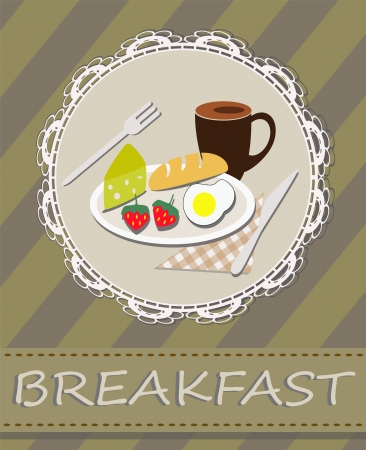 breakfastのイラスト素材