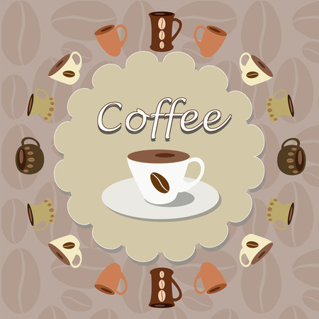 cups of coffeeのイラスト素材