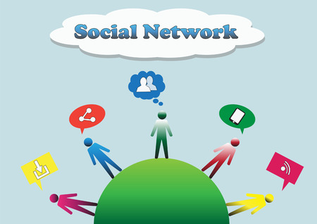 social network iconsのイラスト素材