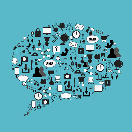 social network iconsのイラスト素材