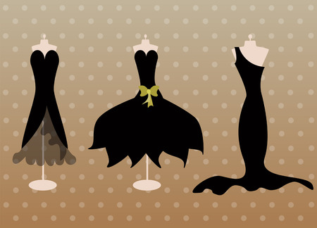 black dressesのイラスト素材