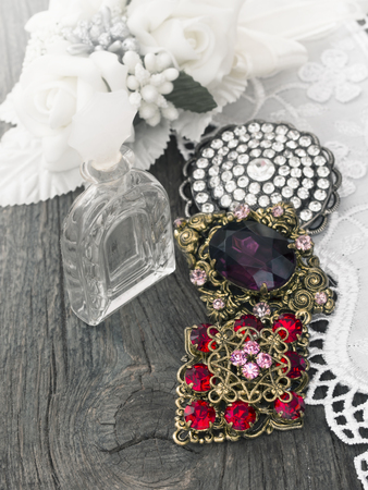 vintage female accessoriesの写真素材