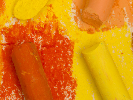 colorful artistic crayonsの写真素材