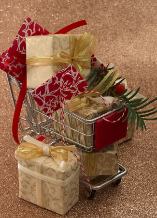 Decorative gift boxesの写真素材
