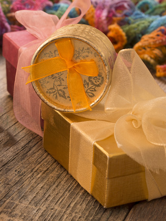 Decorative gift boxesの写真素材