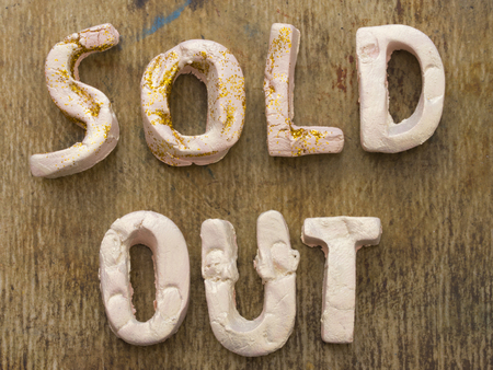 Sold Out conceptの写真素材