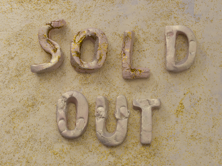 Sold Out conceptの写真素材