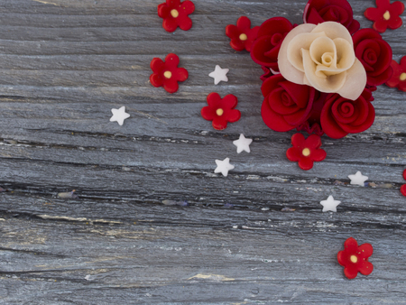 capcakes in a vintage arrangementの写真素材