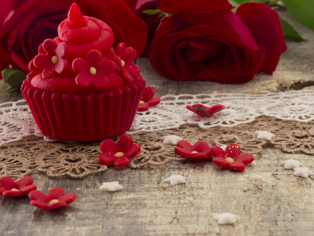 colorful cupcakesの写真素材