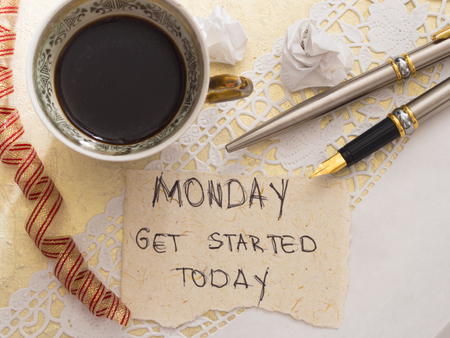 It's Monday conceptの写真素材