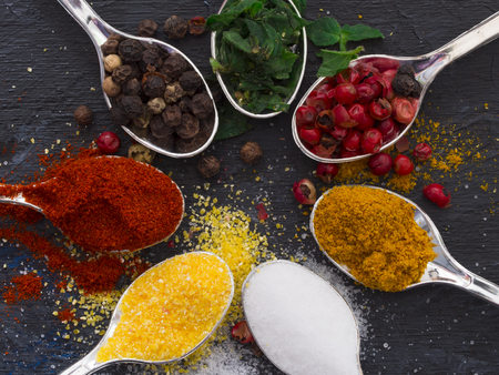 colorful spicesの写真素材