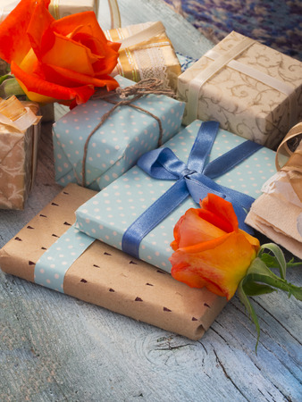 decorative gift boxesの写真素材