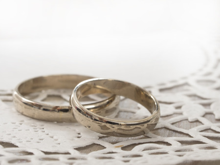 Wedding rings closeupの写真素材