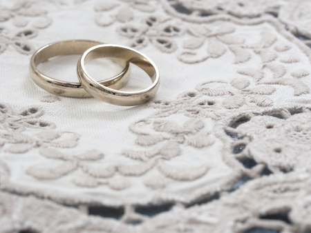 wedding rings, love conceptの写真素材