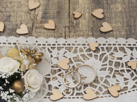 wedding rings, love conceptの写真素材