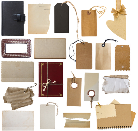 big collection of labels and tagsの写真素材