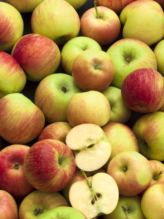 fresh and healthy applesの写真素材