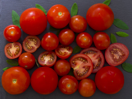 fresh and healthy tomatoesの写真素材