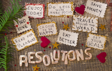 New Year's Resolutionsの写真素材