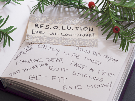 New Year's Resolutionsの写真素材