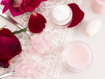 natural cosmetics, fresh as flowers conceptの写真素材