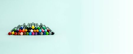 Color pencils on a white background. A set of pencils for drawing, creativity, hobbies, classes....