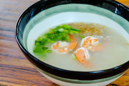 Rice with shrimpの写真素材